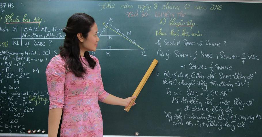 Thi giáo viên dạy giỏi môn Toán và môn Công nghệ
