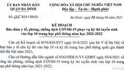 Kế hoạch số 175/KH-UBND về Bảo đảm y tế, phòng, chống dịch Covid-19 phục vụ kỳ thi tuyển sinh vào lớp 10 THPT