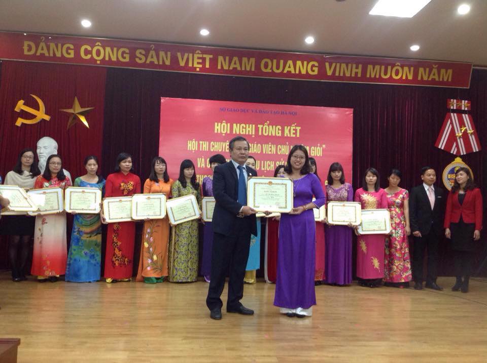 Cô giáo Đỗ Hồng Hạnh đạt giải Nhất cuộc thi giáo viên chủ nhiệm giỏi cấp Thành phố