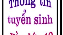 Về việc tiếp nhận hồ sơ tuyển sinh vào lớp 10 THPT năm học 2015-2016