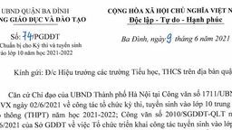 Công văn số 74/PGDĐT của Phòng giáo dục về việc chuẩn bị cho kỳ thi và tuyển sinh vào lớp 10