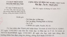Trường THCS Phan Chu Trinh thông báo về việc học sinh tạm dừng đến trường để đảm bảo công tác phòng chống dịch COVID - 19