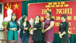 Trường THCS Phan Chu Trinh tổ chức Hội nghị Ban đại diện Hội cha mẹ học sinh năm học 2020 - 2021