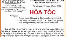 HỎA TỐC: Thông báo về việc cho học sinh nghỉ học phòng tránh dịch bệnh viêm đường hô hấp cấp