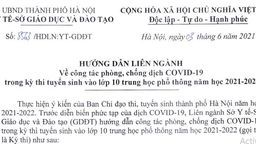 Hướng dẫn liên ngành số 8563/HDLN:YT-GDĐT về công tác phòng chống dịch Covid-19 trong kỳ thi tuyển sinh vào lớp 10 THPT 2021