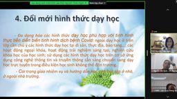Hội nghị giáo vụ triển khai các nhiệm vụ trọng tâm môn học năm học 2021 – 2022 do PGD quận Ba Đình tổ chức