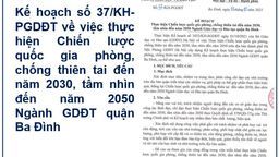 Kế hoạch số 37/KH-PGDĐT về việc thực hiện Chiến lược quốc gia phòng, chống thiên tai đến năm 2030, tầm nhìn đến năm 2050 Ngành GDĐT quận Ba Đình