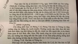 Công văn của UBND Quận Ba Đình về phòng chống dịch viêm đường hô hấp cấp