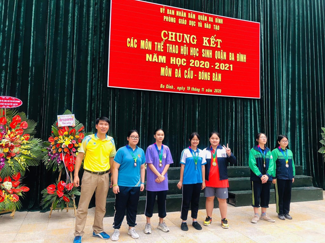 Kết quả thi đấu môn đá cầu và môn bóng bàn cấp Quận