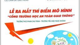 Lễ ra mắt thí điểm mô hình “Cổng trường học an toàn giao thông” tại Trường THCS Phan Chu Trinh