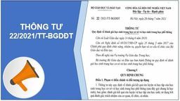 Thông tư số 22/2021/TT-BGDĐT của Bộ Giáo dục và Đào tạo ngày 20/7/2021 Quy định về đánh giá học sinh trung học cơ sở và học sinh trung học phổ thông