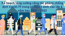 Kế hoạch của Trường THCS Phan Chu Trinh về việc tăng cường công tác phòng chống dịch bệnh trong kỳ tuyển sinh vào lớp 6 năm học 2021-2022
