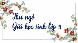 Thư ngỏ gửi học sinh lớp 9