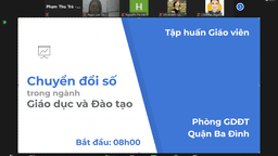 Tập huấn “Chuyển đổi số trong ngành GDĐT” cho giáo viên Quận Ba Đình