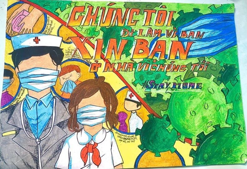 Học sinh đạt giải cuộc thi Thông điệp chiến thắng