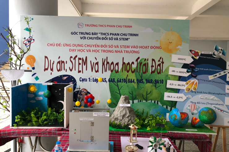 Trao giải cuộc thi “THCS Phan Chu Trinh với chuyển đổi số và STEM” và “Ngày hội sắc màu” năm 2022