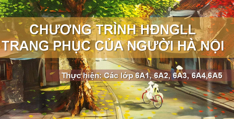 Hoạt động ngoài giờ lên lớp: "Trang phục của người Hà Nội"