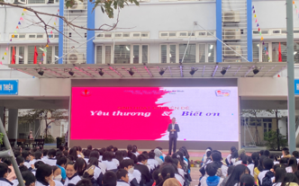 Trường THCS Phan Chu Trinh tổ chức chuyên đề giáo dục kỹ năng sống chủ đề “Yêu thương biết ơn”