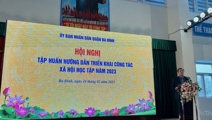 Hội nghị tập huấn hướng dẫn triển khai công tác Xã hội học tập năm 2023 tại trường THCS Phan Chu Trinh