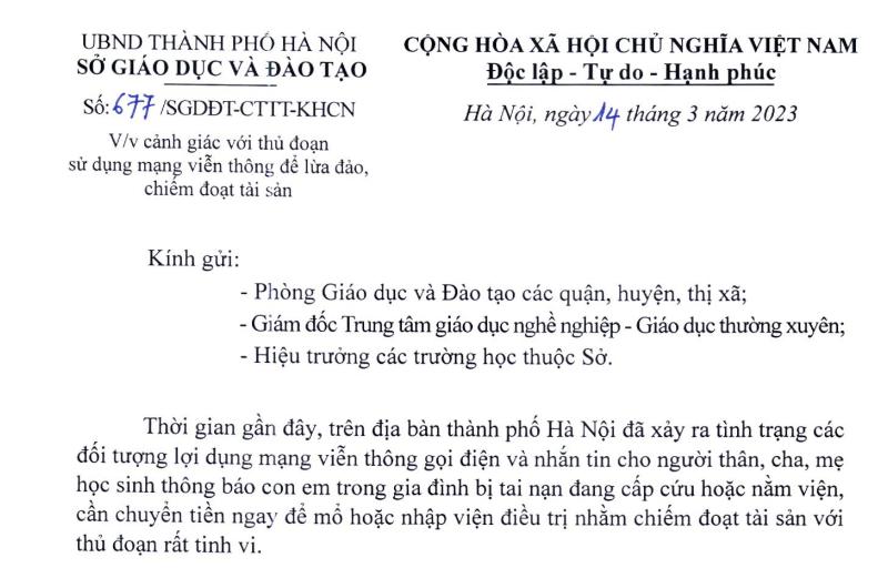 Cảnh giác với thủ đoạn sử dụng mạng viễn thông để lừa đảo, chiếm đoạt tài sản