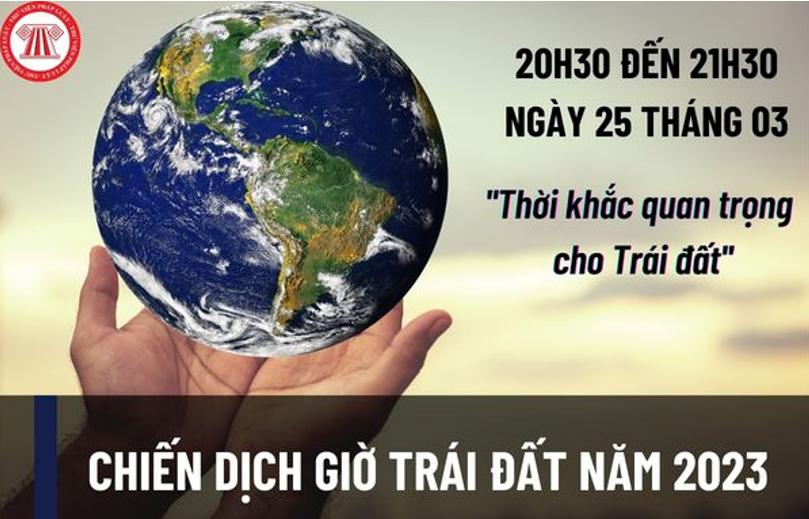 Trường THCS Phan Chu Trinh hưởng ứng chiến dịch Giờ Trái đất năm 2023