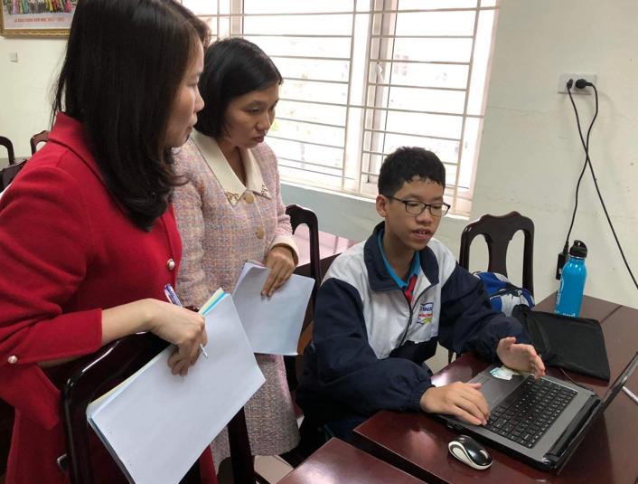 Hội thi Tin học trẻ cấp quận- Phần thi sản phẩm sáng tạo năm 2023 tổ chức tại trường THCS Phan Chu Trinh- Quận Ba Đình