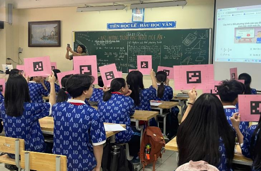 Tiết chuyên đề Toán 9: Kết hợp đặc sắc giữa định hướng “Học sinh là trung tâm” với công nghệ AI