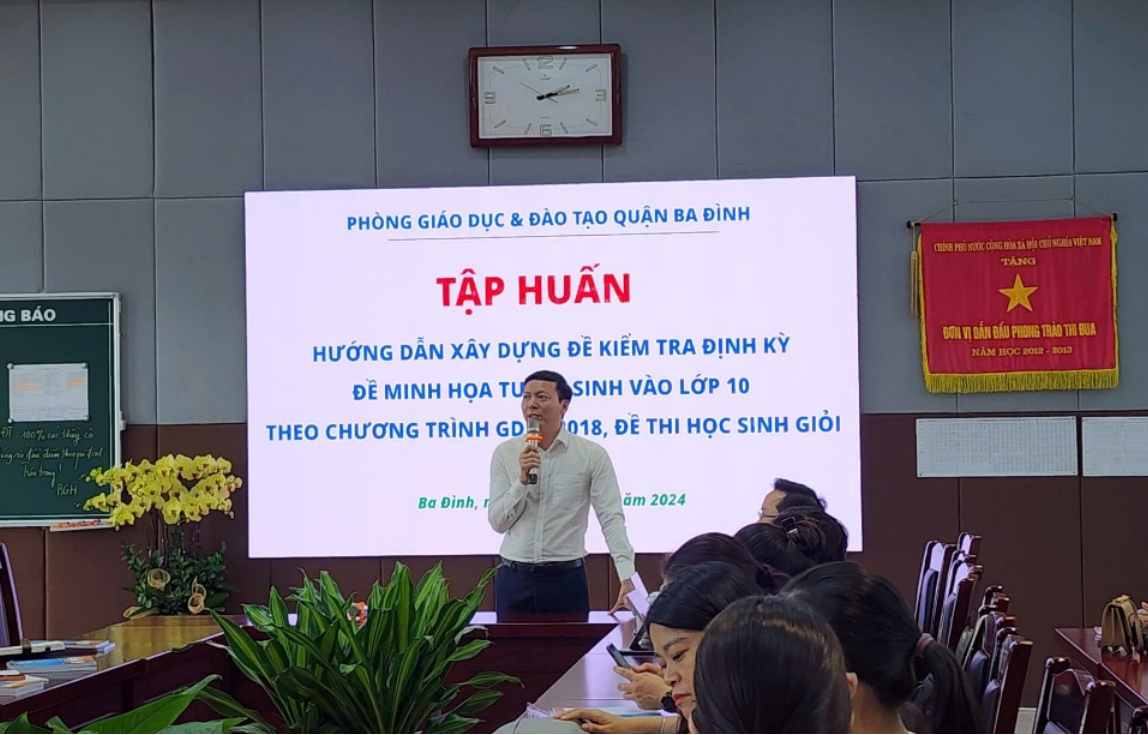 Chuyên đề cấp quận môn Toán học kỳ I năm học 2024- 2025