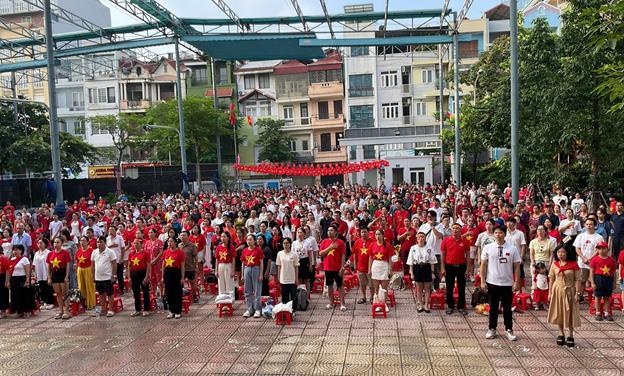 THCS Phan Chu Trinh – Điểm tiếp sóng rực rỡ sắc đỏ trong ngày Lễ diễu binh, diễu hành Quốc khánh 2/9