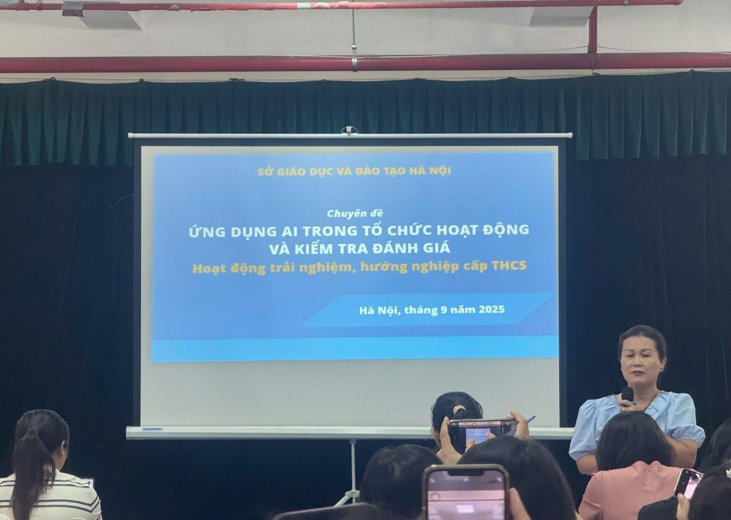 ​Ứng dụng AI qua dạy học Hoạt động trải nghiệm, hướng nghiệp cấp THCS.