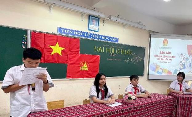 Hân hoan niềm vui từ Đại hội Chi đội mẫu Trường THCS Phan Chu Trinh