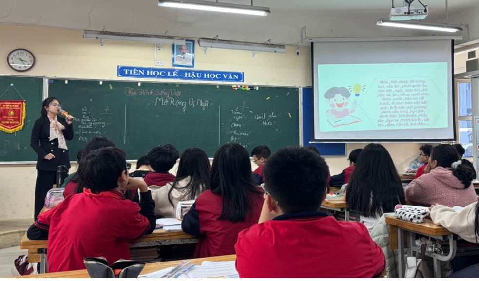 Bồi đắp tình yêu Tiếng Việt cho học sinh lớp 6 qua tiết chuyên đề Ngữ văn