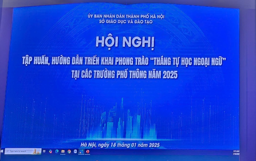 Hội nghị tập huấn triển khai phong trào “Tháng tự học ngoại ngữ” tại các trường phổ thông năm 2025