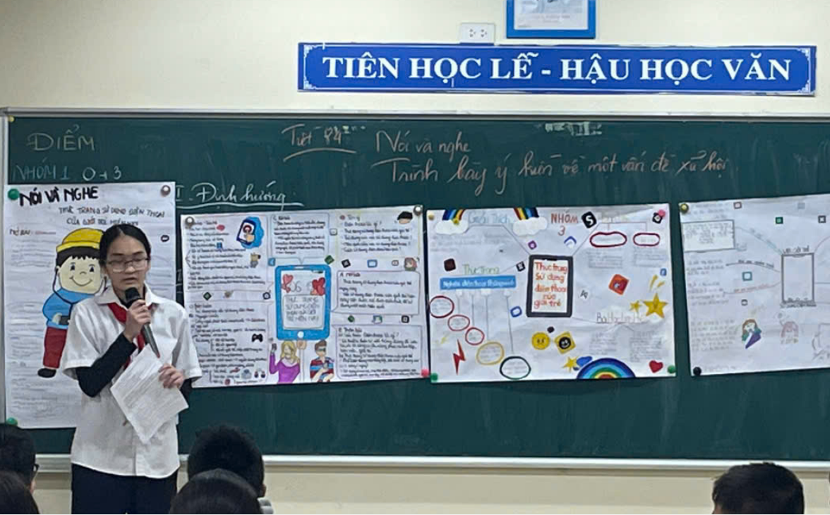 Tiết chuyên đề Ngữ văn của cô giáo Nguyễn Thanh Thúy: Rèn kĩ năng nói – nghe và sự tự tin