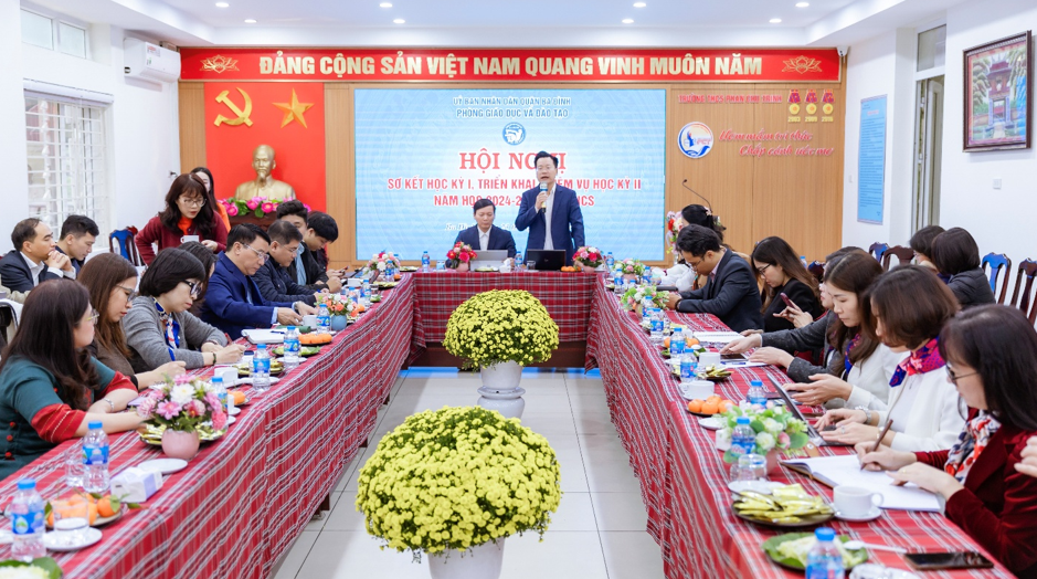 Hội nghị sơ kết học kì I năm học 2024 – 2025 của Phòng Giáo dục và Đào tạo quận Ba Đình