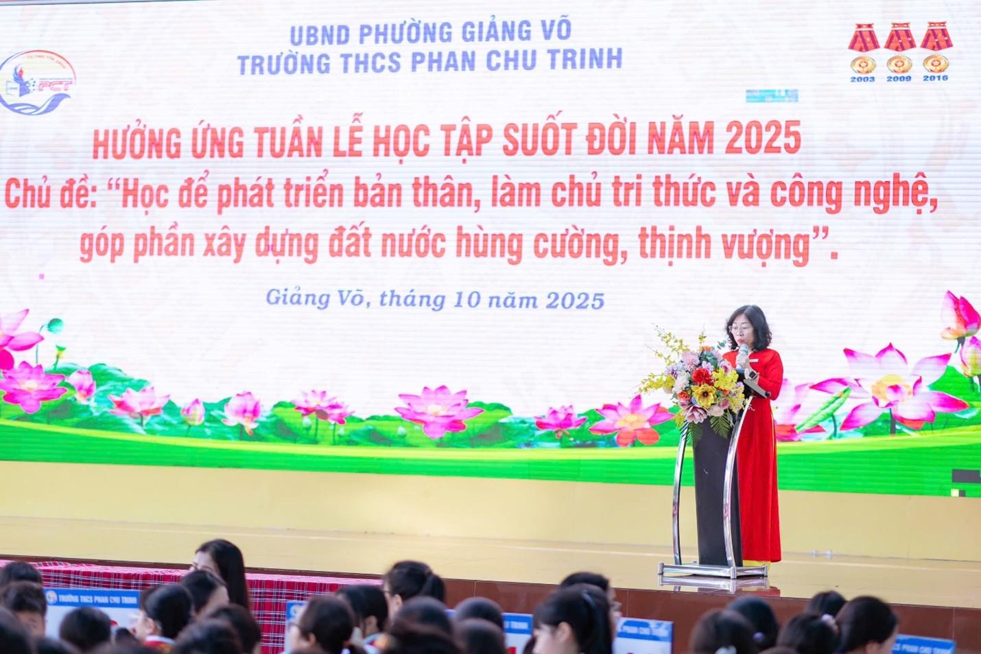 Tuần lễ học tập suốt đời 2025: Hành trình phát triển toàn diện của học sinh Trường THCS Phan Chu Trinh