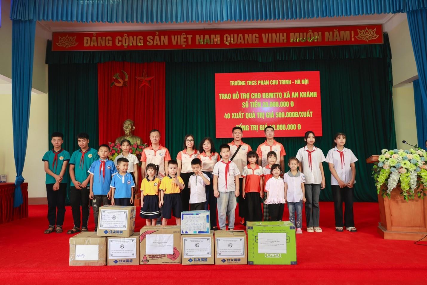 Hạt giống sẻ chia: Thầy trò Phan Chu Trinh gieo mầm hy vọng tại vùng lũ An Khánh, tỉnh Thái Nguyên