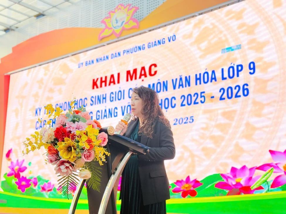 Kỳ thi chọn học sinh giỏi các môn văn hóa lớp 9 cấp trung học cơ sở phường Giảng Võ năm học 2025-2026 diễn ra thành công tốt đẹp
