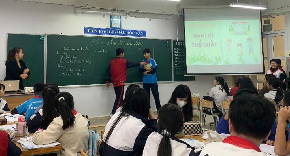 Phòng chống bạo lực học đường cho học sinh qua tiết chuyên đề GDCD