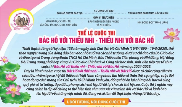 Phát động cuộc thi “Bác Hồ với Thiếu nhi – Thiếu nhi với Bác Hồ”