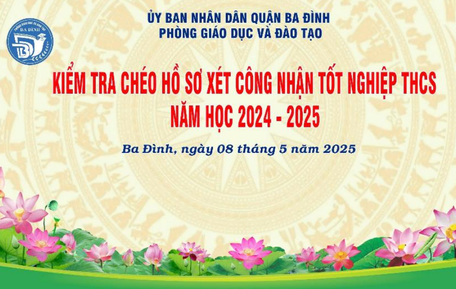 Trường THCS Phan Chu Trinh tổ chức kiểm tra chéo hồ sơ lớp 9 năm học 2024-2025