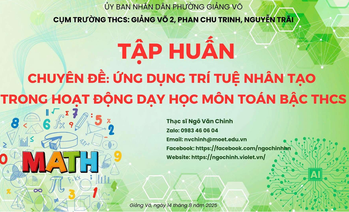Giáo viên trường THCS Phan Chu Trinh nâng cao năng lực ứng dụng AI