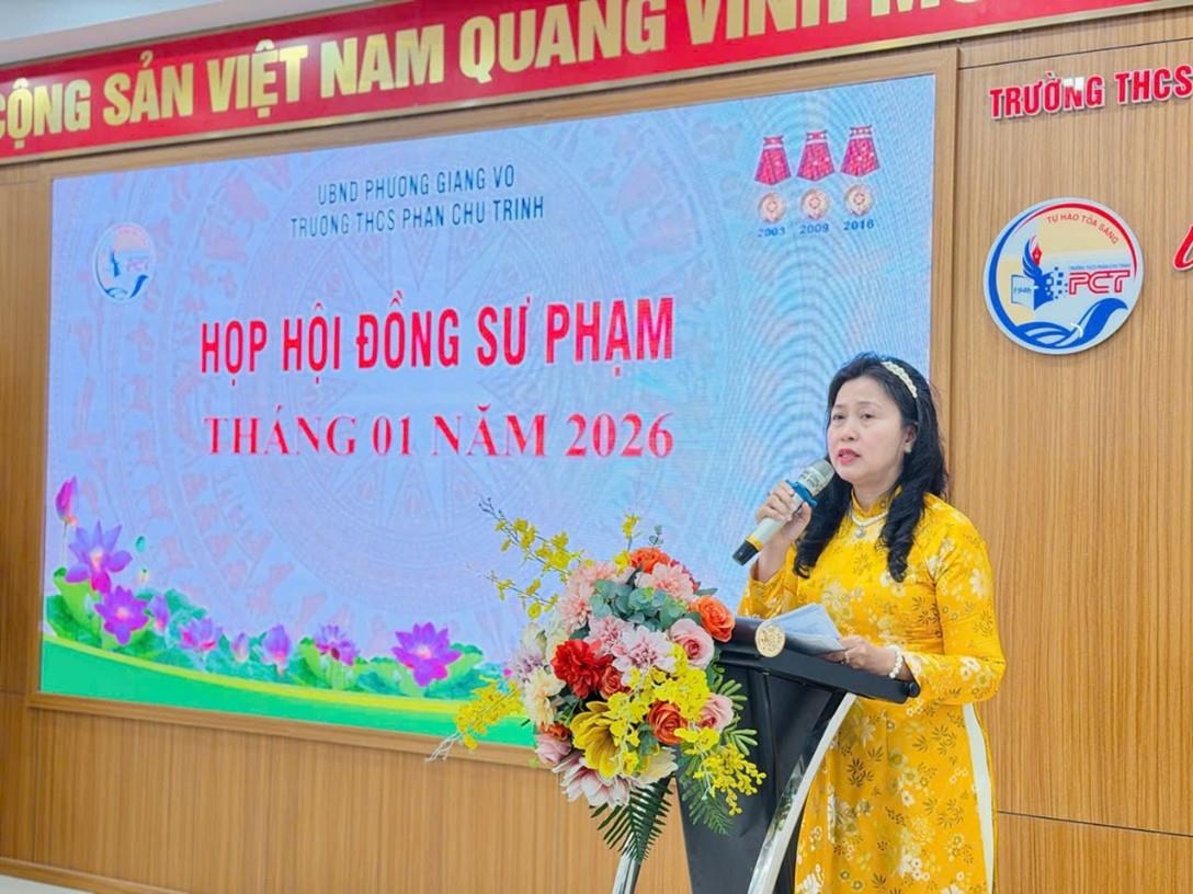 Họp Hội đồng sư phạm tháng 1/2026: Sẵn sàng cho học kỳ II bứt phá