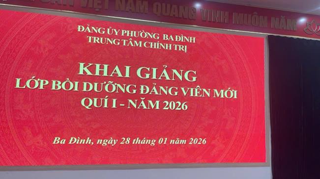 Tham gia lớp bồi dưỡng Đảng viên mới – Bồi dưỡng lý tưởng, rèn luyện bản lĩnh chính trị