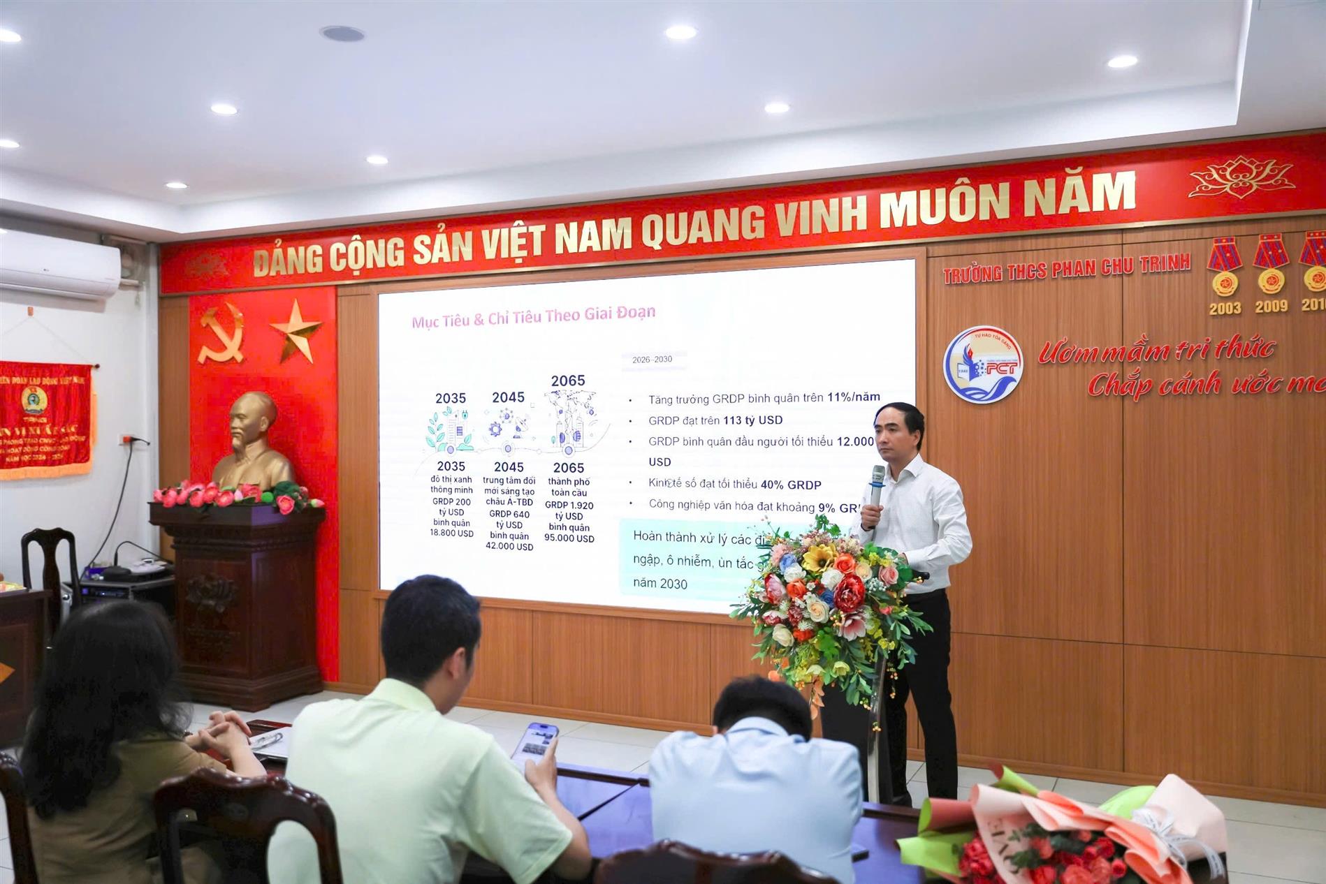 Sinh hoạt chuyên đề tháng 5/2026 của Chi bộ Trường THCS Phan Chu Trinh