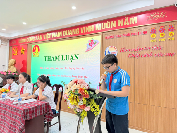 Đại hội Liên đội trường THCS Phan Chu Trinh: Khởi đầu mới cho năm học 2024-2025