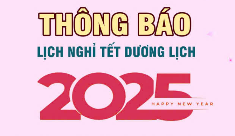 Lịch nghỉ Tết Dương lịch