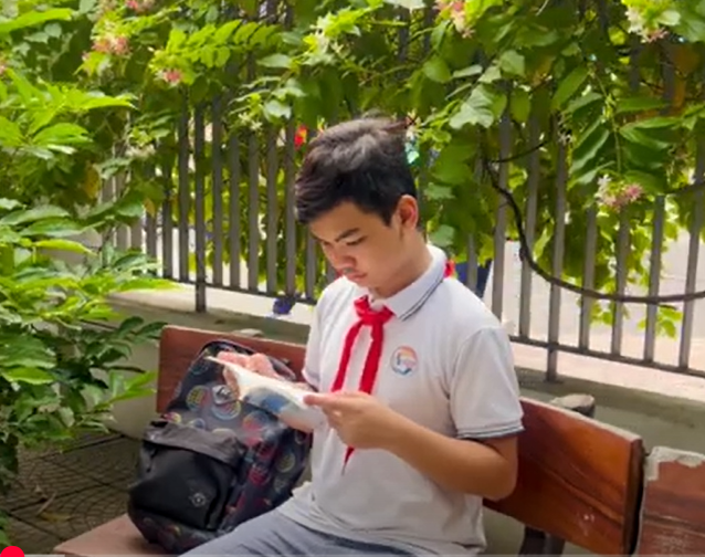 Cuộc thi “Đại sứ văn hóa đọc thành phố Hà Nội năm 2025”: Video dự thi của học sinh Tống Phúc Gia Huy – 7A3