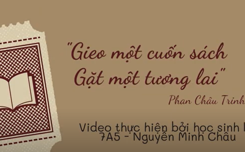 Cuộc thi “Đại sứ văn hóa đọc thành phố Hà Nội năm 2025” – Video dự thi của học sinh Nguyễn Minh Châu 7A5