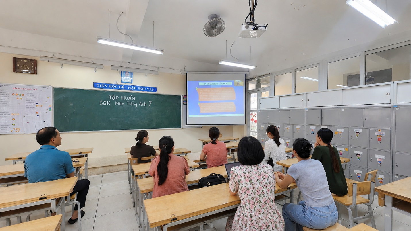 A group of people in a classroom

AI-generated content may be incorrect.